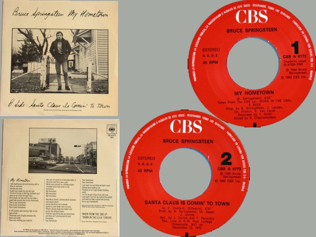 Bruce Springsteen - MY HOMETOWN / SANTA CLAUS …..